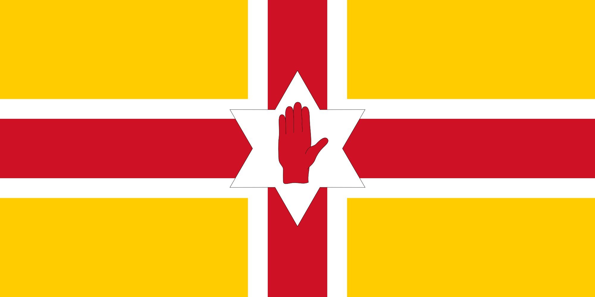 Drapeau Irlande du Nord grand format pour décoration de salon