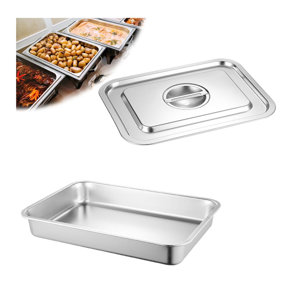 36 * 27cm,7cm,Głęboka miska na jedzenie do hotelu, imprezy, catering w formie bufetu, prostokątna miska na wodę, hotelowa taca parowa do podgrzewacza żywności