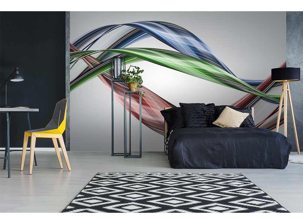 Fototapeta z włókniny, błyszcząca fala, 375 x 250 cm, tapeta na flizelinie, tapeta ścienna łącznie z klejem | jakość premium