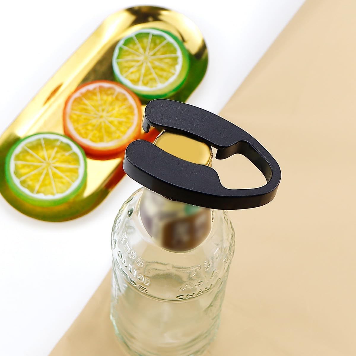 Cortadores Magnéticos de Láminas de Vino, Cuchillas de Acero Inoxidable Removedor de Láminas para Botellas de Vino Cortador de Láminas de Vino de Doble Hoja Accesorios para Abrir Botellas(negro)