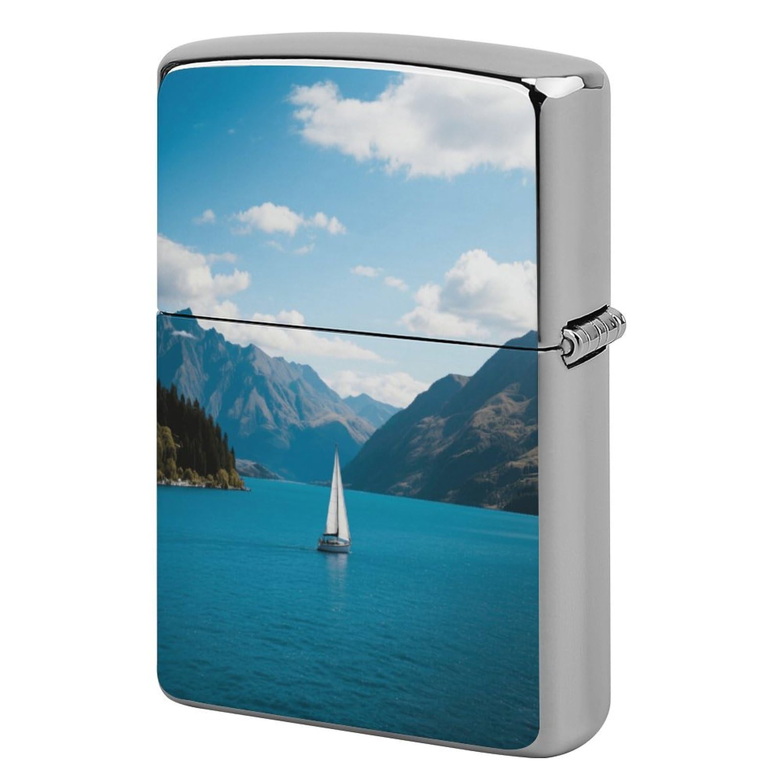 Fekiloot Style Mountains In The Distance Lighter Case Cover Metal Lighter Case