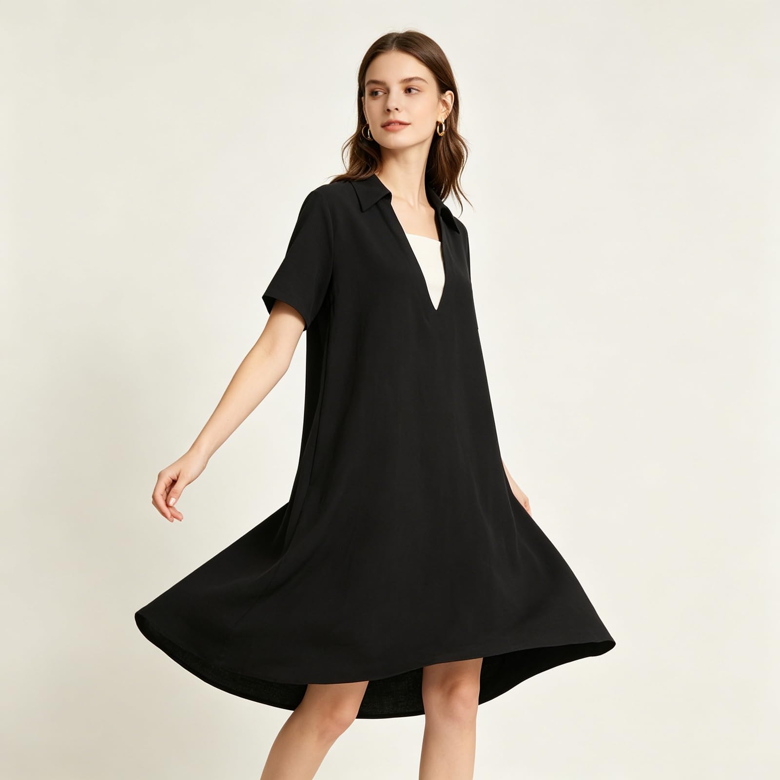 Vestido De Verano para Mujer De Lino Casual Ligero Sin Arrugas Vestido Verano para Mujer Lino Casual Transpirable Maxi Playero Transpirable Fresco Vacaciones Marítimas Citas Informales