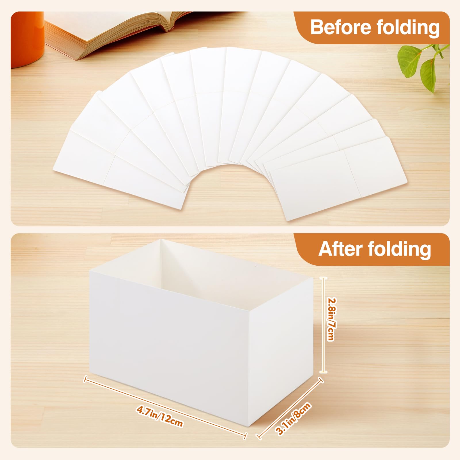 Bakbania 30 Pieces Paper Sandwich Boxes Take Out Containers Sandwich Cake Boxes for Toast, Donuts, Burgers(White)