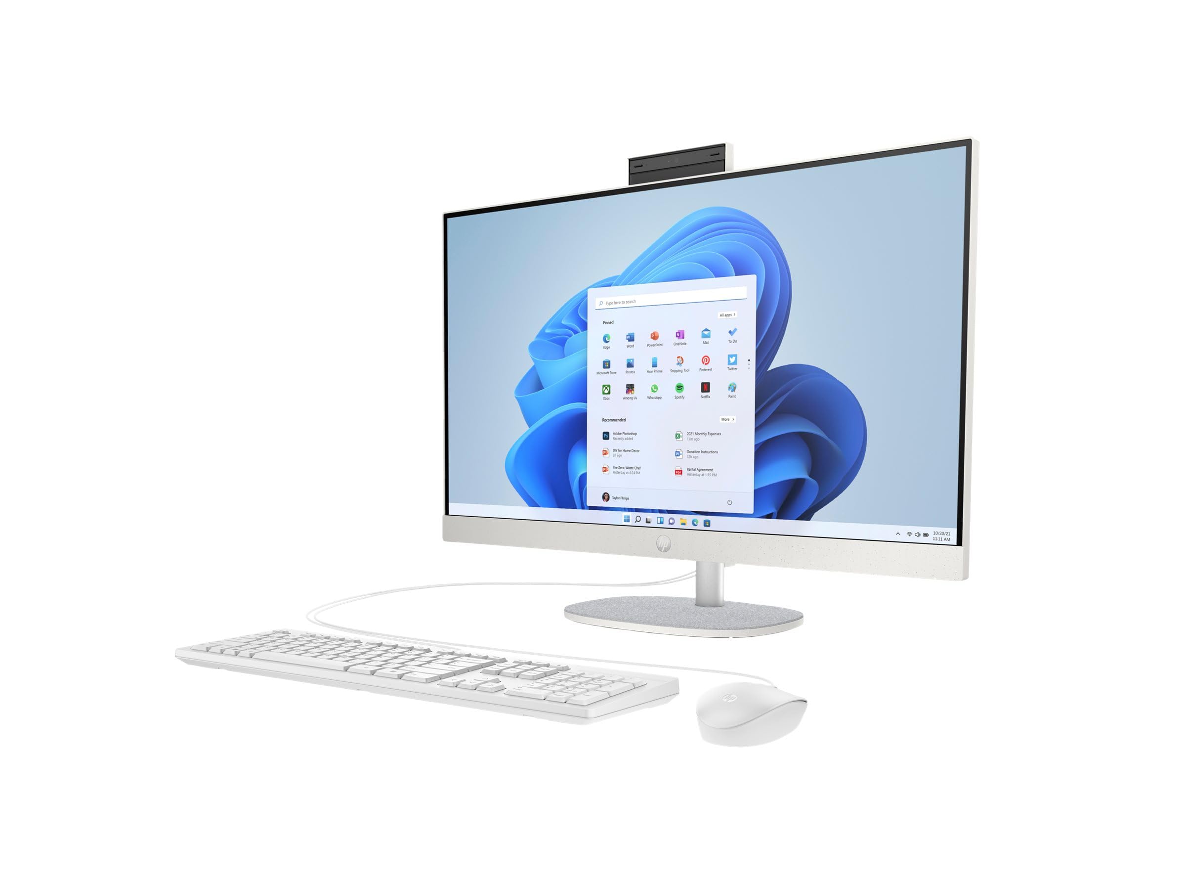 HP 27-cr0471ng - All-in-One (Komplettl?sung) - Ryzen 7 7730U - RAM 16 GB - SSD 512 GB - NVMe - Radeon Graphics - 1GbE, Wi-Fi 6, Bluetooth - WLAN: 802.11a/b/g/n/ac/ax, Bluetooth 5.4 - Win 11 Home - Mo