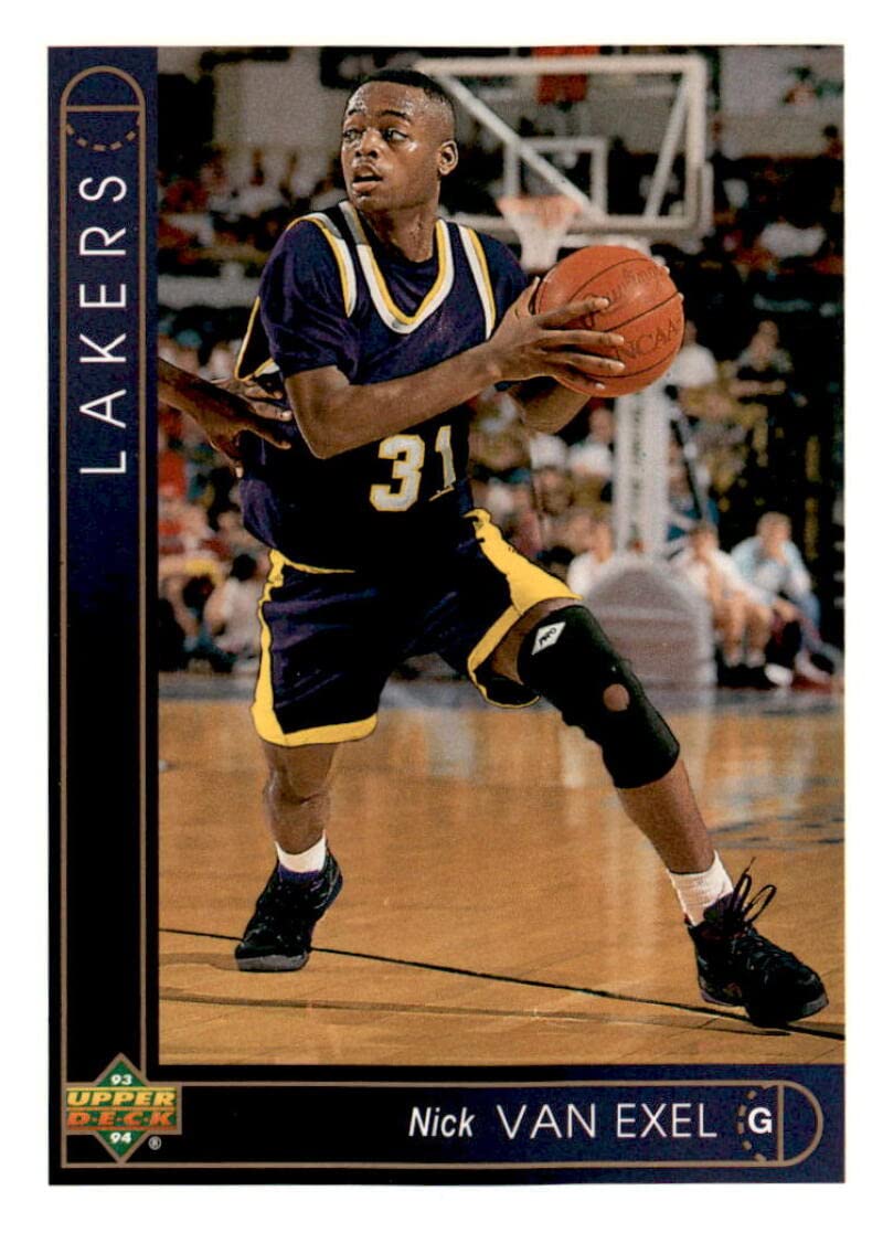 Amazon.com: 1993-94 Upper Deck #162 Nick Van Exel RC Rookie Los