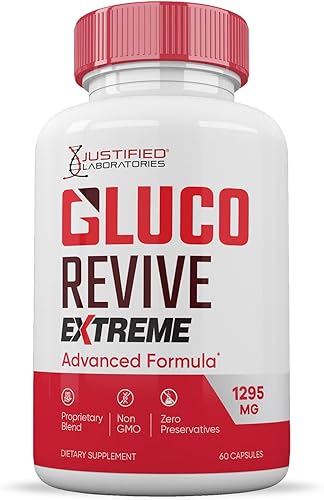 Miniatura 4 de Gluco Revive Extreme 1295MG Píldoras Glyco Support Fórmula avanzada Gluorevive Soporte de glucógeno formulado con cúrcuma berberina resveratrol ajo,