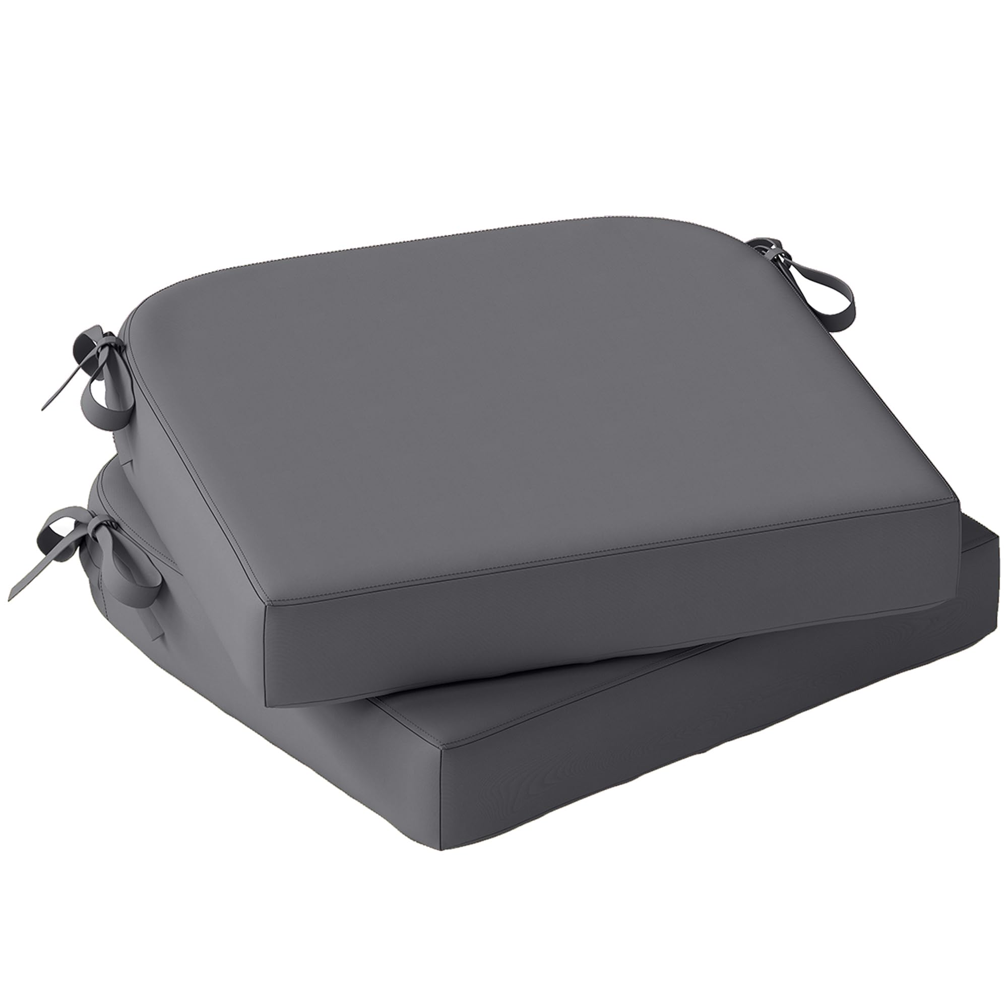B&Q -  Outdoor Chair Seat Cushions Set Of 2Garden Chair CushionsGrey