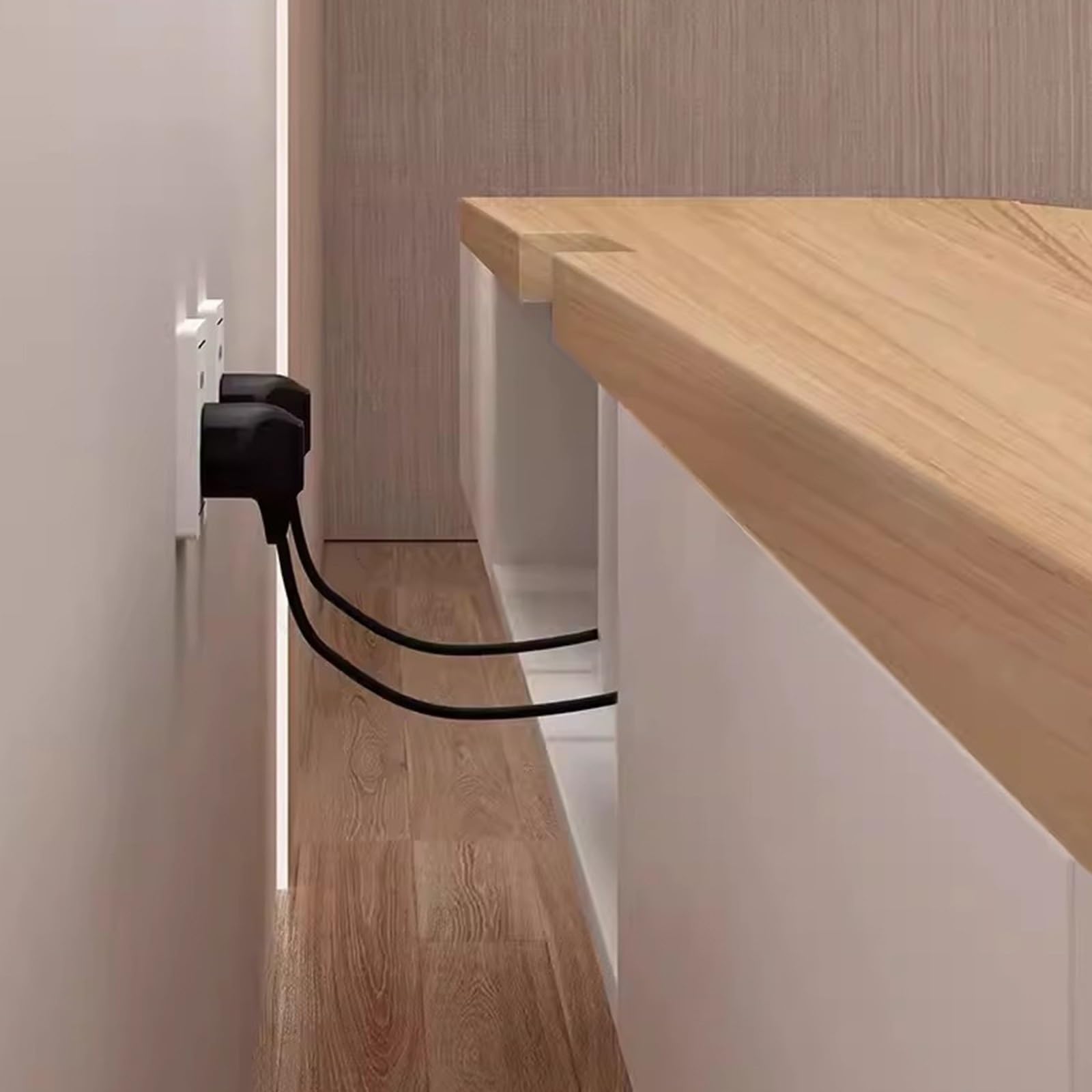 Naścienna pływająca szafka pod telewizor - nowoczesna konsola z 2 szufladami do przechowywania, stylowa podstawka pod telewizor, białe wykończenie, 200 x 24 x 20 cm, idealna do salonu i sypialni