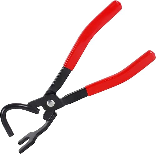Upgraded Exhaust Hanger Removal Tool, Heavy-Duty Exhaust Hanger Pliers | Slim Jaw Design for Tight Access, Non-Slip Grip, Ideal for Car & Truck Rubber Exhaust Hangers and Most Exhaust Systems