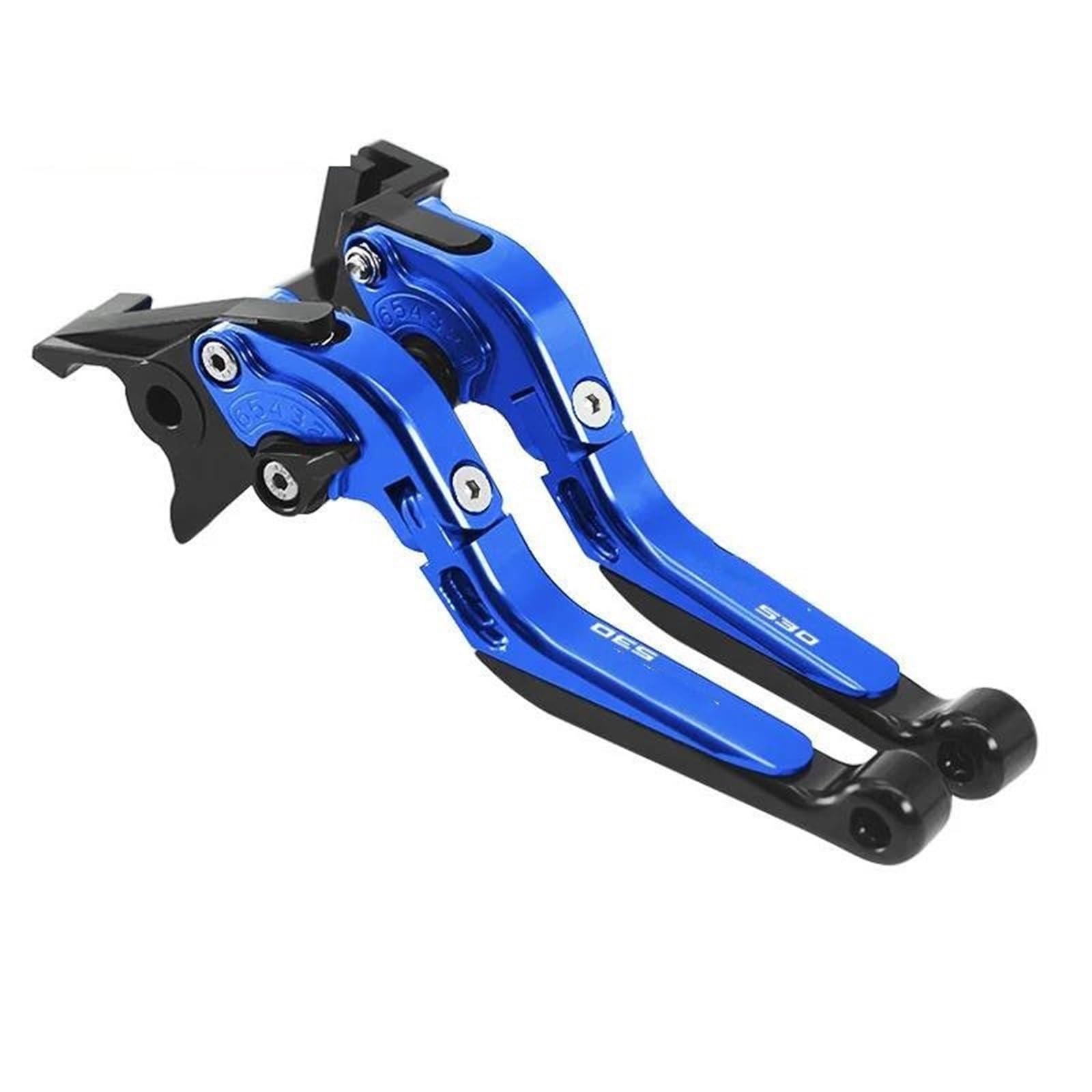YADLIUASA for TMAX530 SX DX 2012-2018 for TMAX560 for TechMax TMAX 2019-2025 Motorbike Adjustable Folding Extendable Brake Clutch Lever Brake Clutch Lever(Blue 530)
