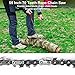 SENSILIN Rope Saw for Tree Limbs, 55 Inch Chain Saw with 70 Sharp Teeth & 46 Feet Ropes Kit, High Limb Pocket Chainsaw