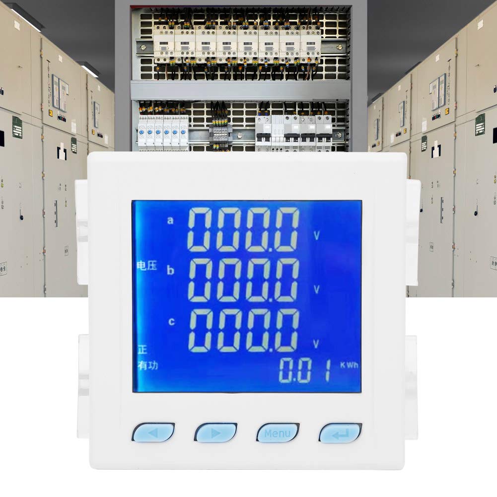 Interfaz de comunicación y salida de relé programable - Medidor de potencia multifunción LT194E 9SY con pantalla LCD blanca - Medidor de voltaje y corriente trifásico - Trifásico