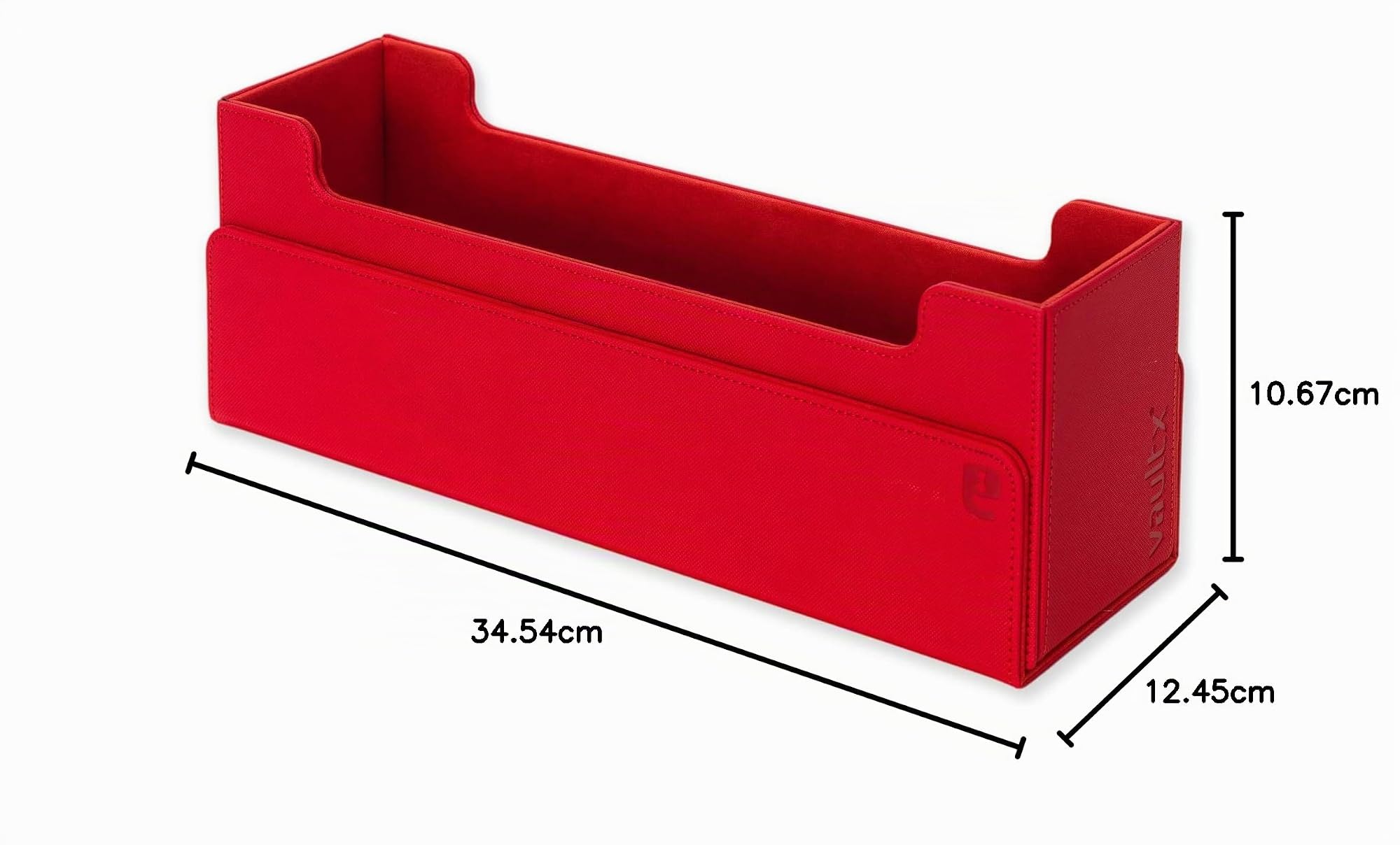 Vault X Boîte de Rangement pour Cartes à Collectionner, Matériau Exo-Tec, Couvercle Magnétique, Séparateurs & Mousses de Remplissage, Pour Organiser Deck Boxes, Toploaders, Cartes Protégées (Rouge)