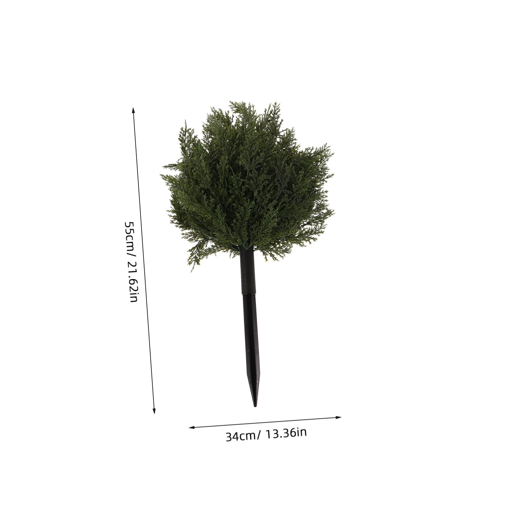 NOLITOY Künstliche Zypresse mit Erdspieß Künstlicher Gartenbaum aus Zedernholz Weihnachtsstab für Heimdekoration Künstliche Kiefernzweige für Drinnen und Draußen Weihnachtsbaumspitze