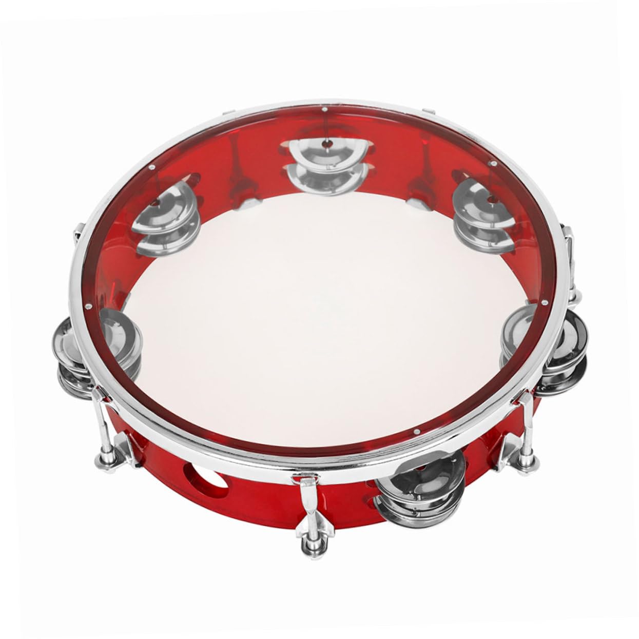 BESTonZON Tamburello Portatile Mano per Ragazzo Ragazza Strumento Musicale Percussione Leggero e Resistente per Feste e Attività Didattiche