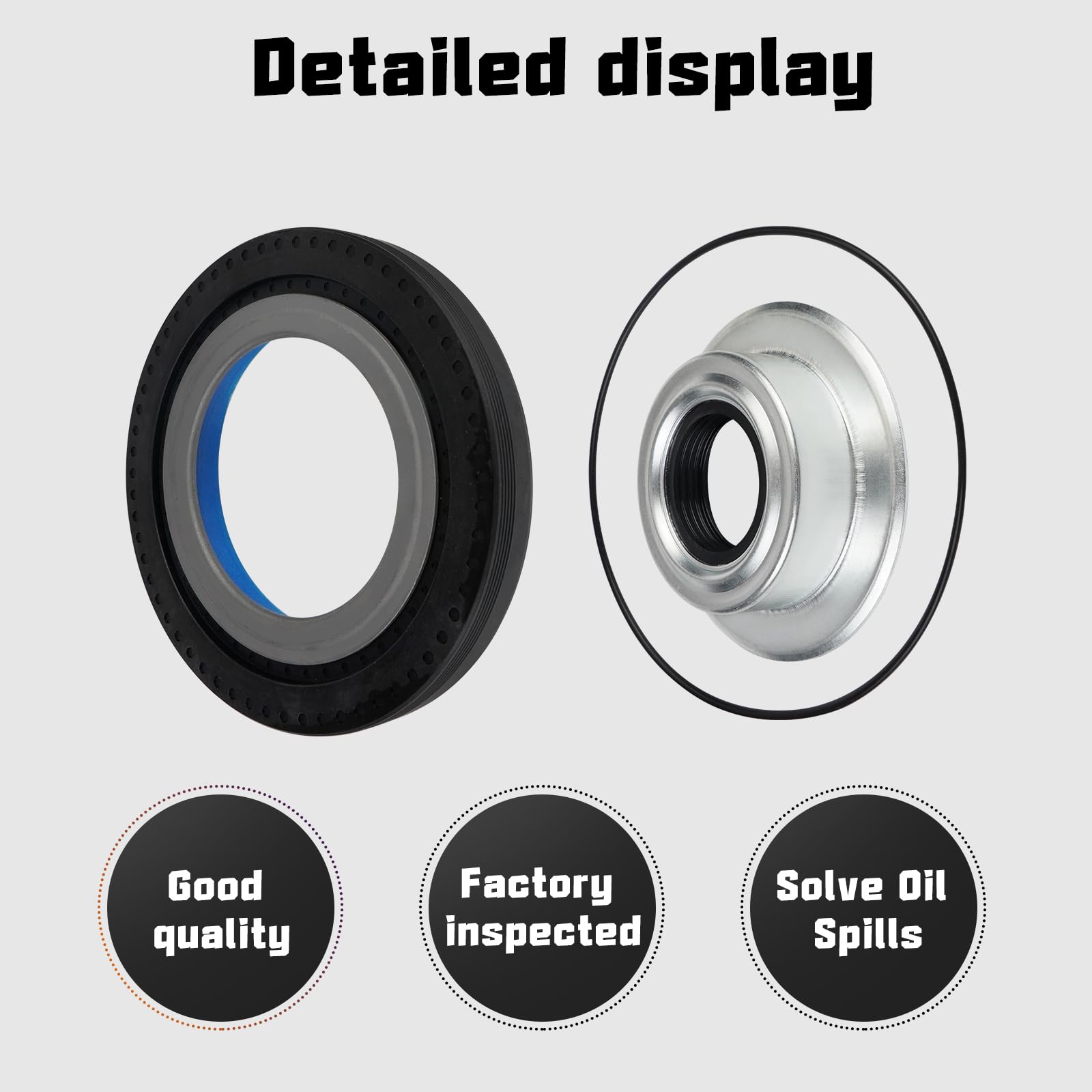 Front Axle Vaccum Knuckle Seal & Dust Seal & O-Ring Kit For Ford Super Duty