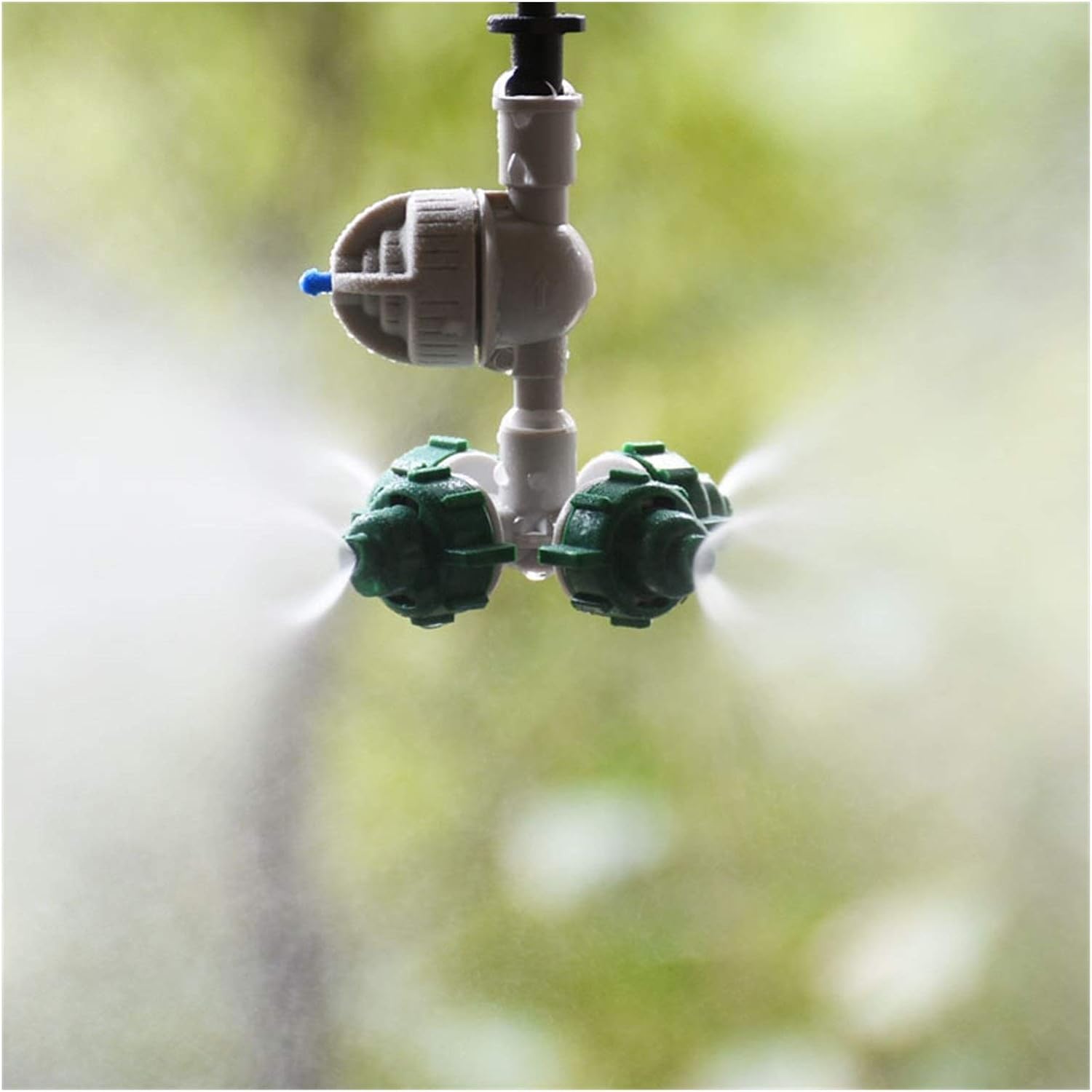 Hose Connector Greenhouse Cross Hanging Atomizing Nozzle Atomizing Nozzle Atomizing Sprinkler Irrigation Garden 15set (Color : B)