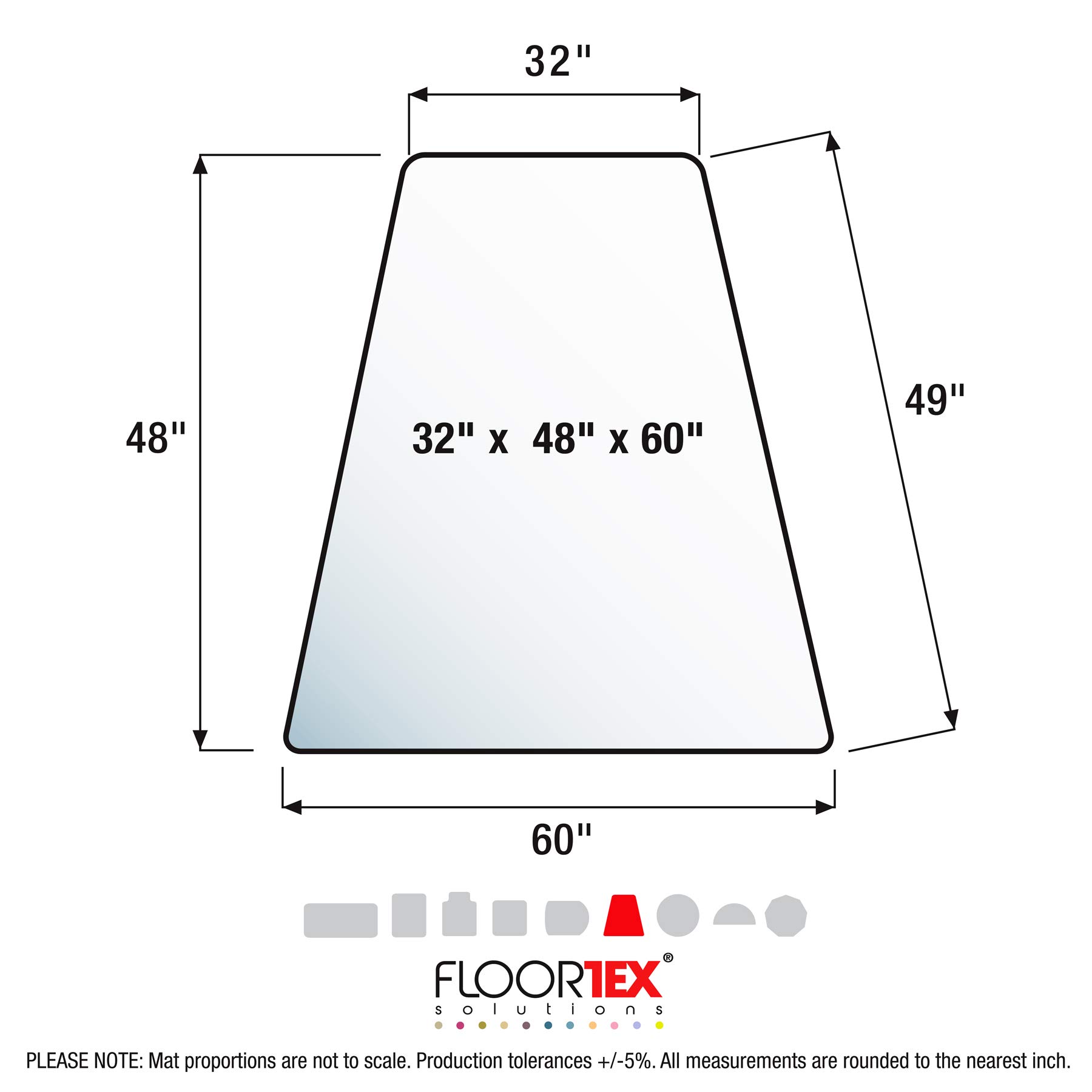 Floortex Ultimat Tapis de Chaise pour Basse/Medium Tapis à Poils jusqu'à 12 mm d'épaisseur, 119 cm x 75 cm, rectangulaire, Clear (Fc11197523er), Polycarbonate, Transparent, 120cm x 150cm