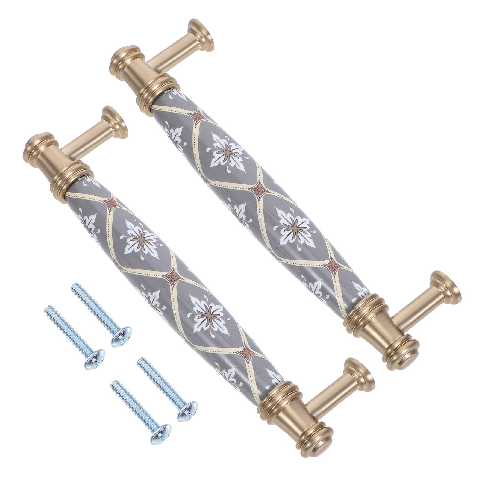 Tiradores de cerámica de 128 mm: herrajes vintage para cajones y armarios