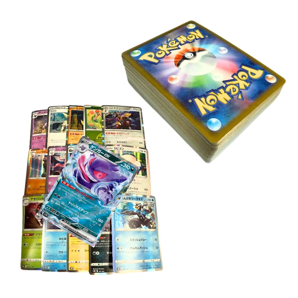 50+ Official Japanese Pokemon Cards Collection with 5 Foils in Any Combination