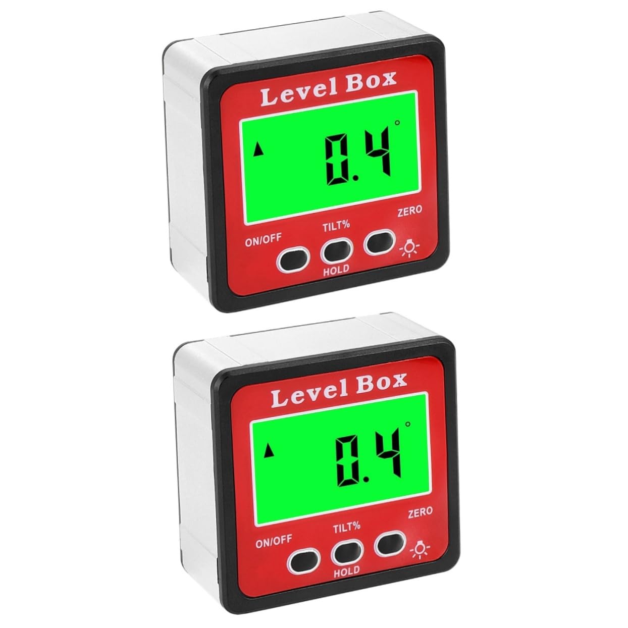 Hemobllo 2pezzi Digital Angle Gauge Elettronico Display Lcd Retroilluminato Misuratore Per Falegnameria Riparazioni Auto e Decorazioni Domestiche Strumento Precisione Batteria