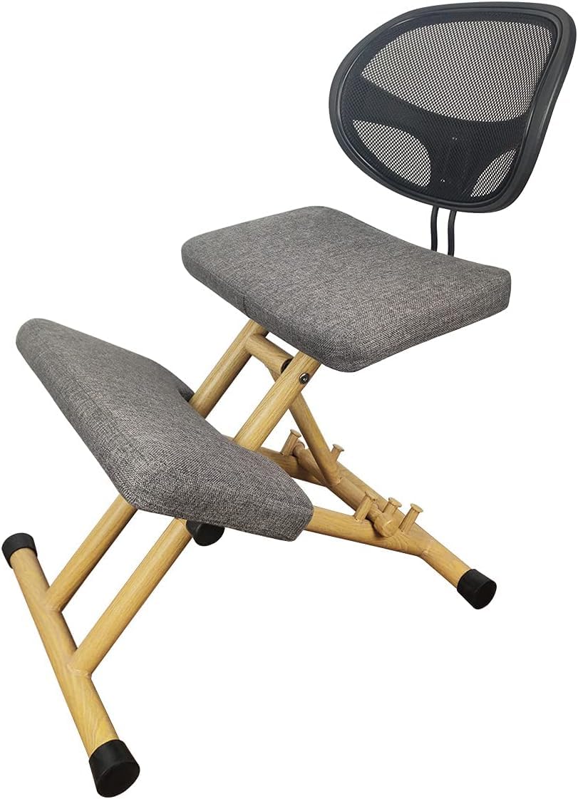 RAKU 学習チェア 勉強椅子 背もたれ付 理想な姿勢を作り出す 北欧風 木彫目