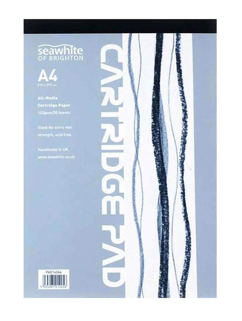A4 Cartridge Pads 140gsm 50 Sheets Acid Free Paper All Media Art 210mm x 297mm (3 Pads)