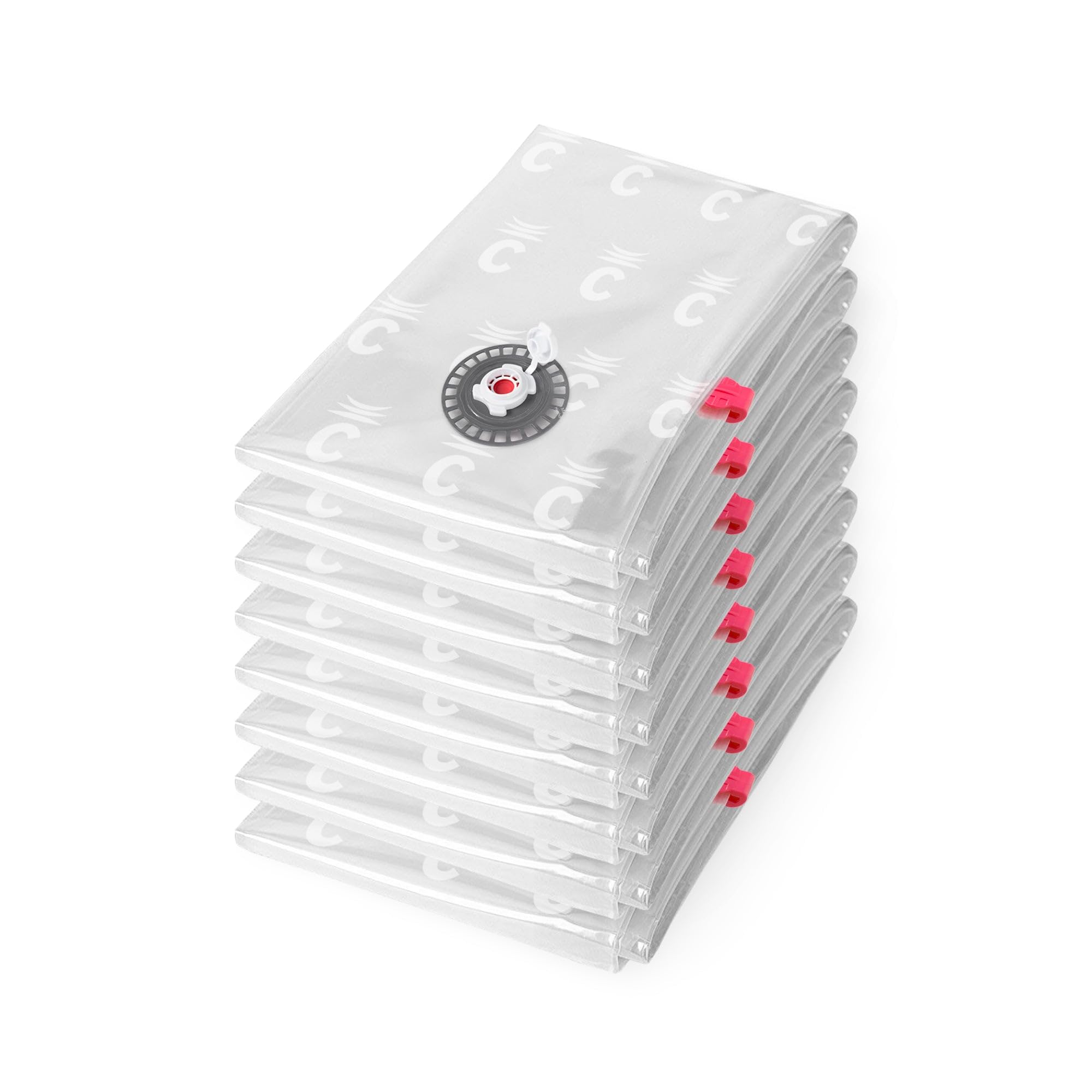 Compactor Lot 8 x Sac de rangement sous vide Transparent 55 x 90 x H.0.2 cm, RAN10526