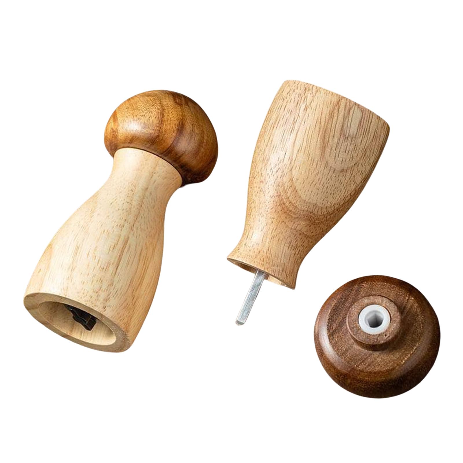 carotoe Wood Salts and Peppers Grinder Adjustable Coarseness Spices Peppers Grinding Mill Seasoning Bottle Cooking Utensils Wood Mill