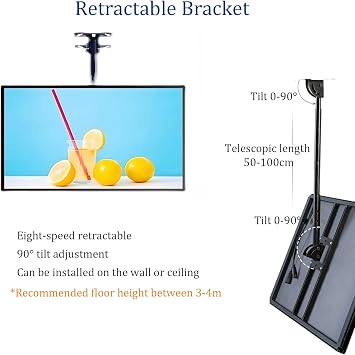 LED Backlit Menu Display Board, Ultra Slim Snap Frame for Illuminated Poster, Vertical Light Box for Restaurant Menu and Advertising