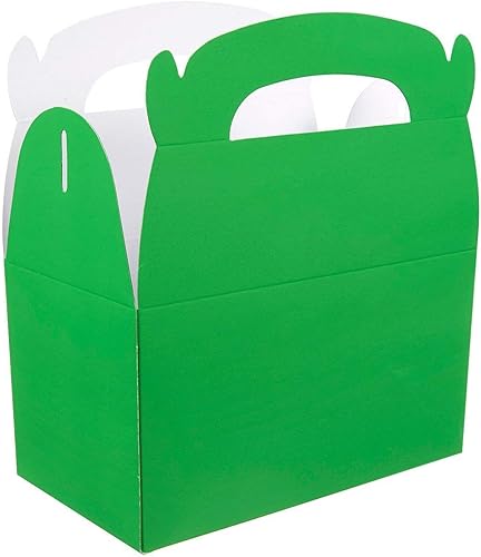 Miniatura 8 de Paquete de 24 cajas de papel para golosinas  Cajas de regalo para fiestas  2 docenas de cajas de regalo de fiesta de cumpleaños verde brillante  24