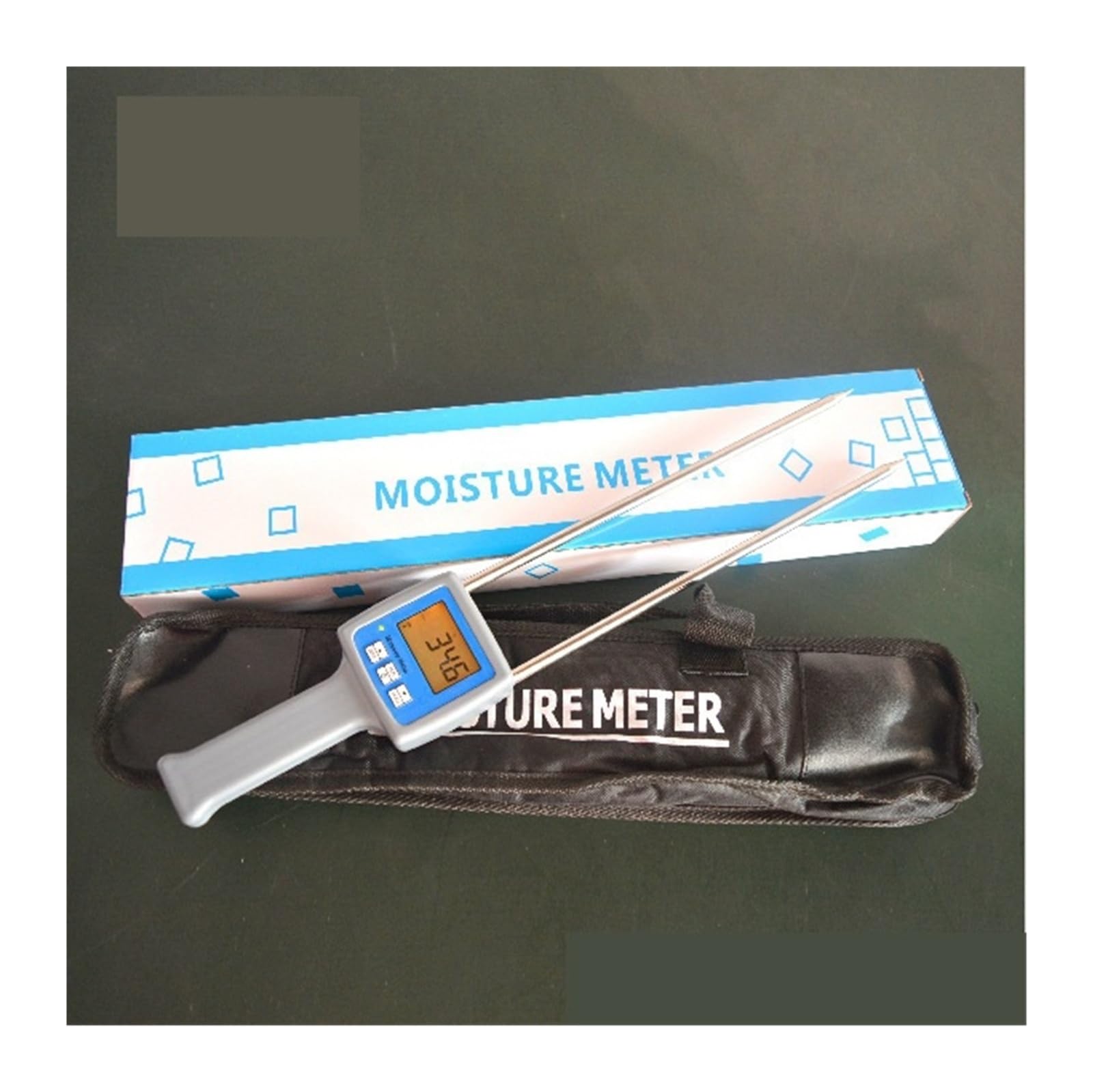 Feuchtigkeitsmesser, Tragbarer Heufeuchtigkeitstester, präzise und schnelle Messungen Heufeuchtigkeitsmesser mit Sonde
