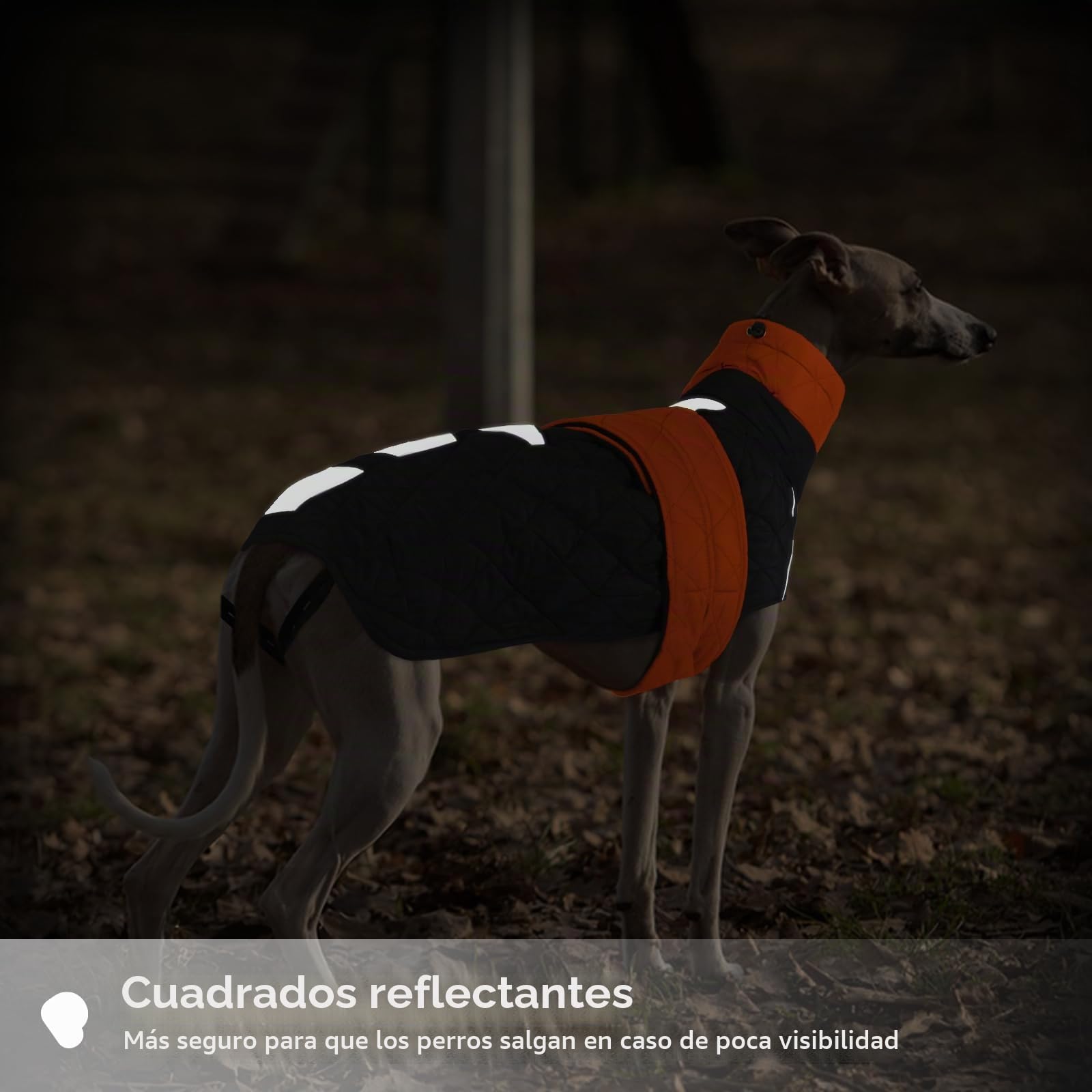 Abrigo Galgos Chaqueta Impermeable, Ropa de Invierno Cálida Perros Traje de Nieve Chaqueta Galgos Chaleco con Cuello de Piel para Perros