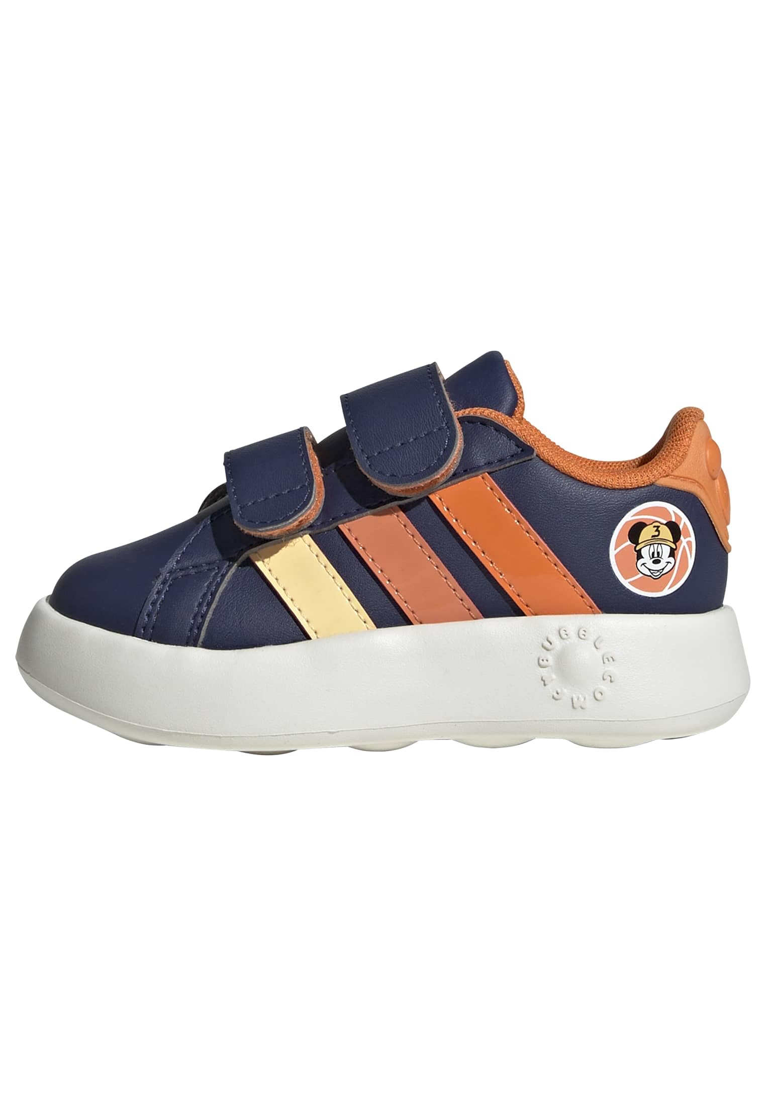 adidas Unisex Baby Disney Mickey Mouse Grand Court Shoes Infants, Dark Blue/Ice Tangerine/Pure Orange, 5 UK Child