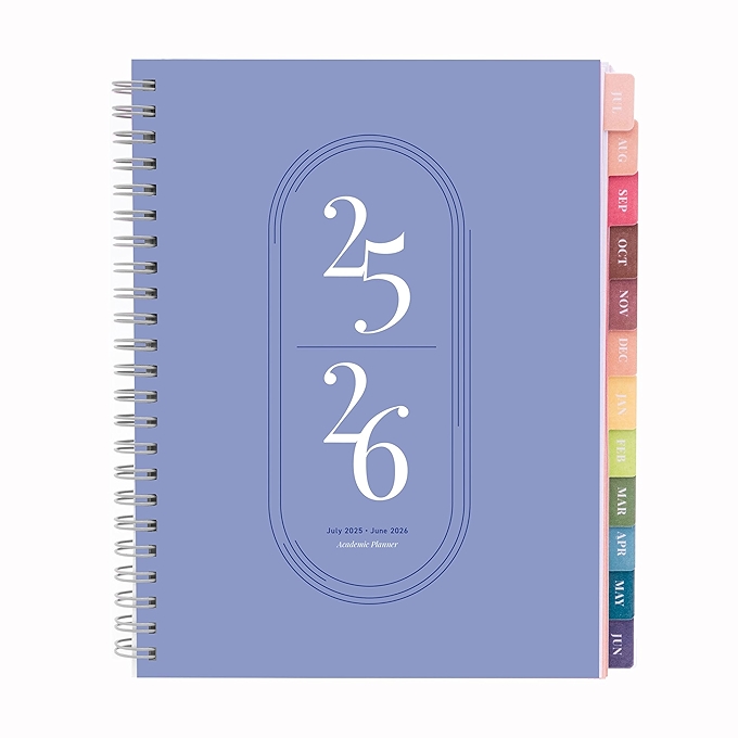 Rileys 学习计划本2025-2026 多功能周/月计划簿