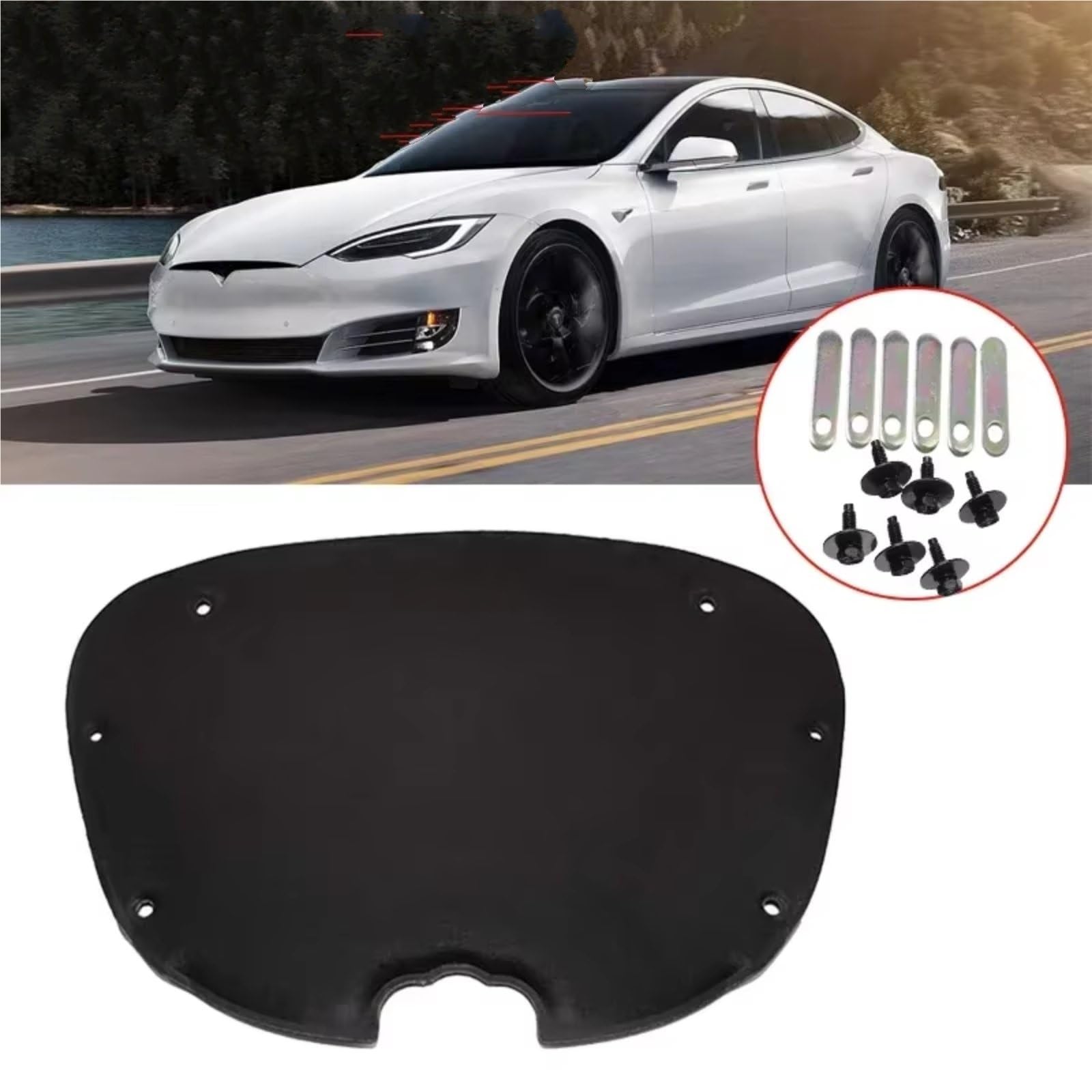 Dämmung Haube Auto Zubehör Haube Schallschutz Pad Schallschutz Wärmedämmung Pad Abdeckung Kompatibel Mit Tesla Für Model Für 3