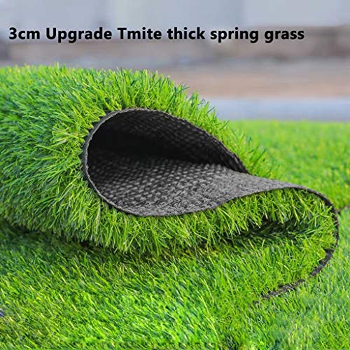 Wusfeng Turf Synthetic Turf Thick Lawn Pet Turf Artificial Grass Outdoor Decor And Non-Slip Turf Style,Spring Grass Thickness 2cm 2.5cm 3cm (Color : 3cm, Size : 2mx3m)
