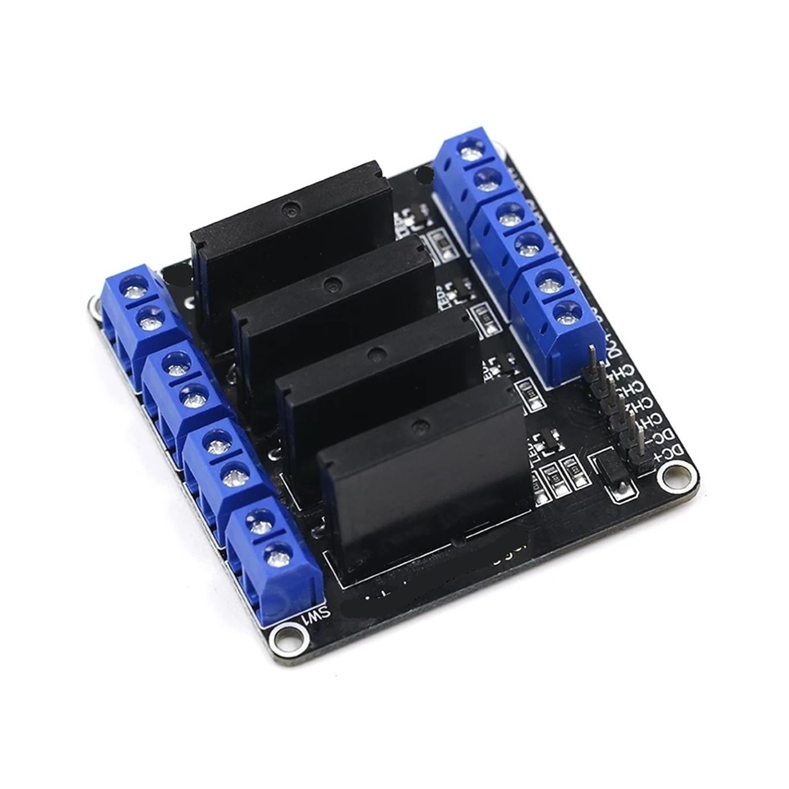1-10 pz 1 2 4 8 5 V DC Modulo Relè A Stato Solido di Alto Livello SSR AVR DSP G3MB-202P(5pcs,4 Channel)