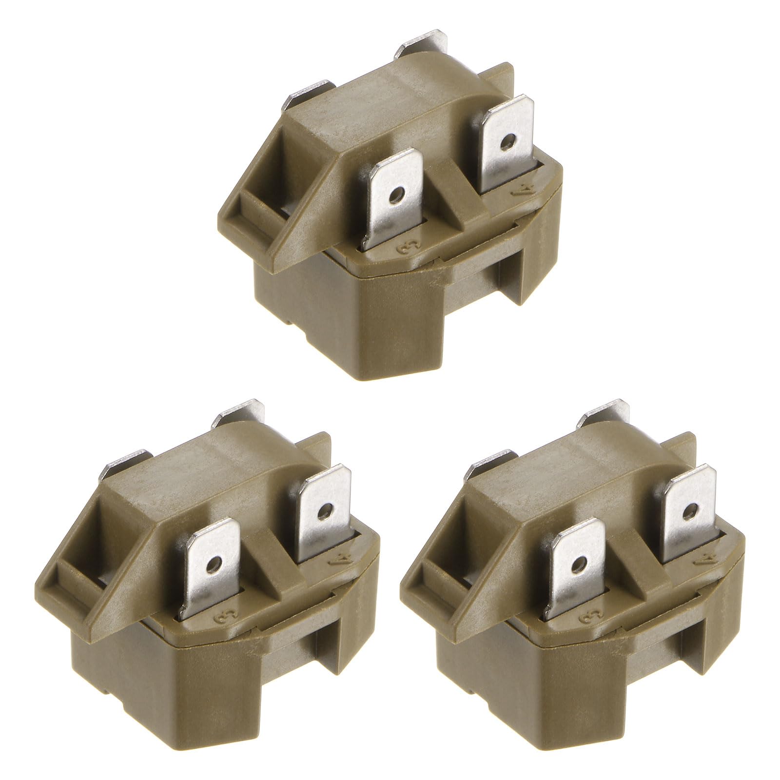 PATIKIL IC-4 2262185 Start Relay Run Capacitor 220V Overload Protection for Refrigerator Compressor 2262185 / WP2262185 / 2262181 / WP2262181 Pack of