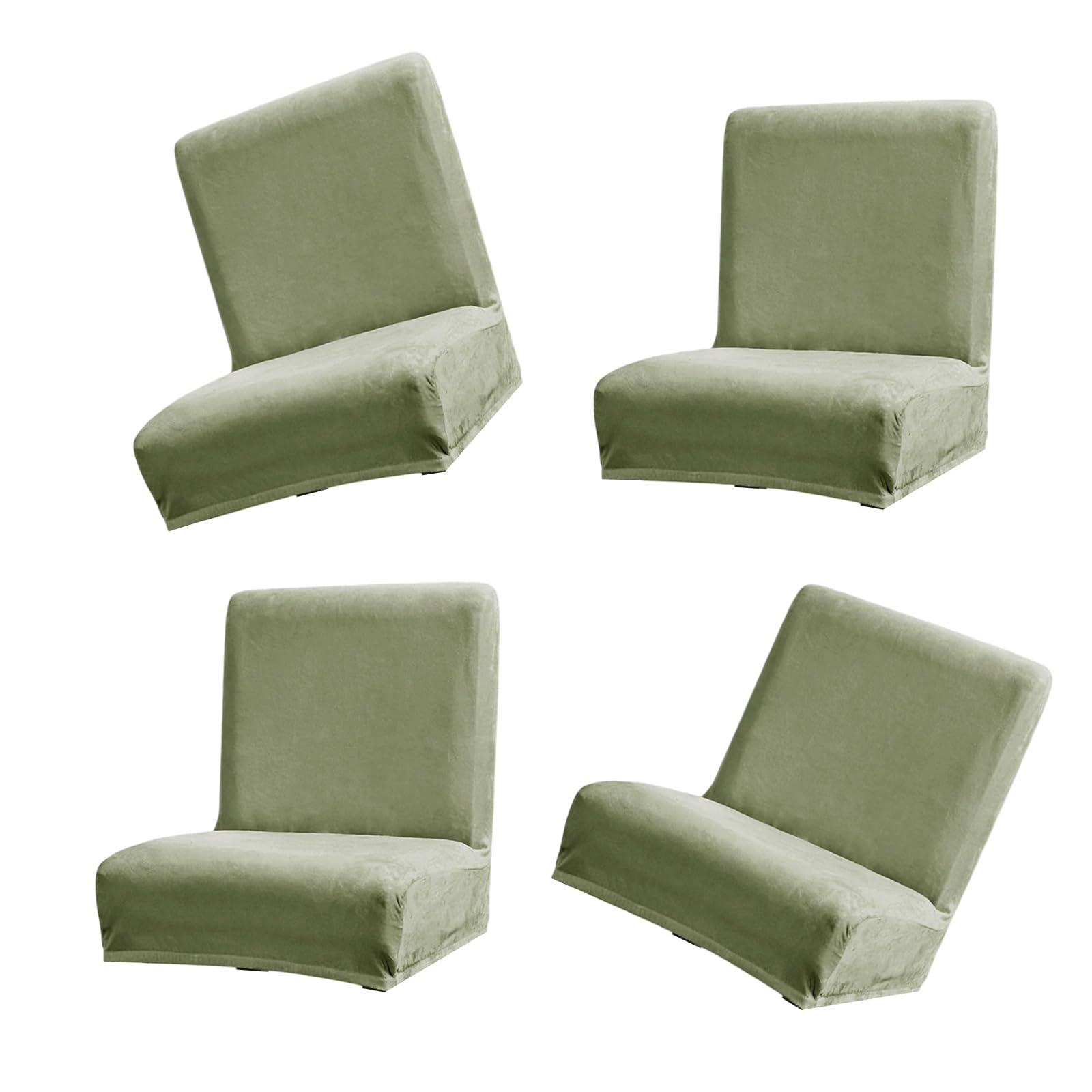 carotoe Dining Chair Covers Machine Washable Polyester Slipcovers for Home, Kids/Pet-Friendly Design Polyester Stretch Chair Cover Set
