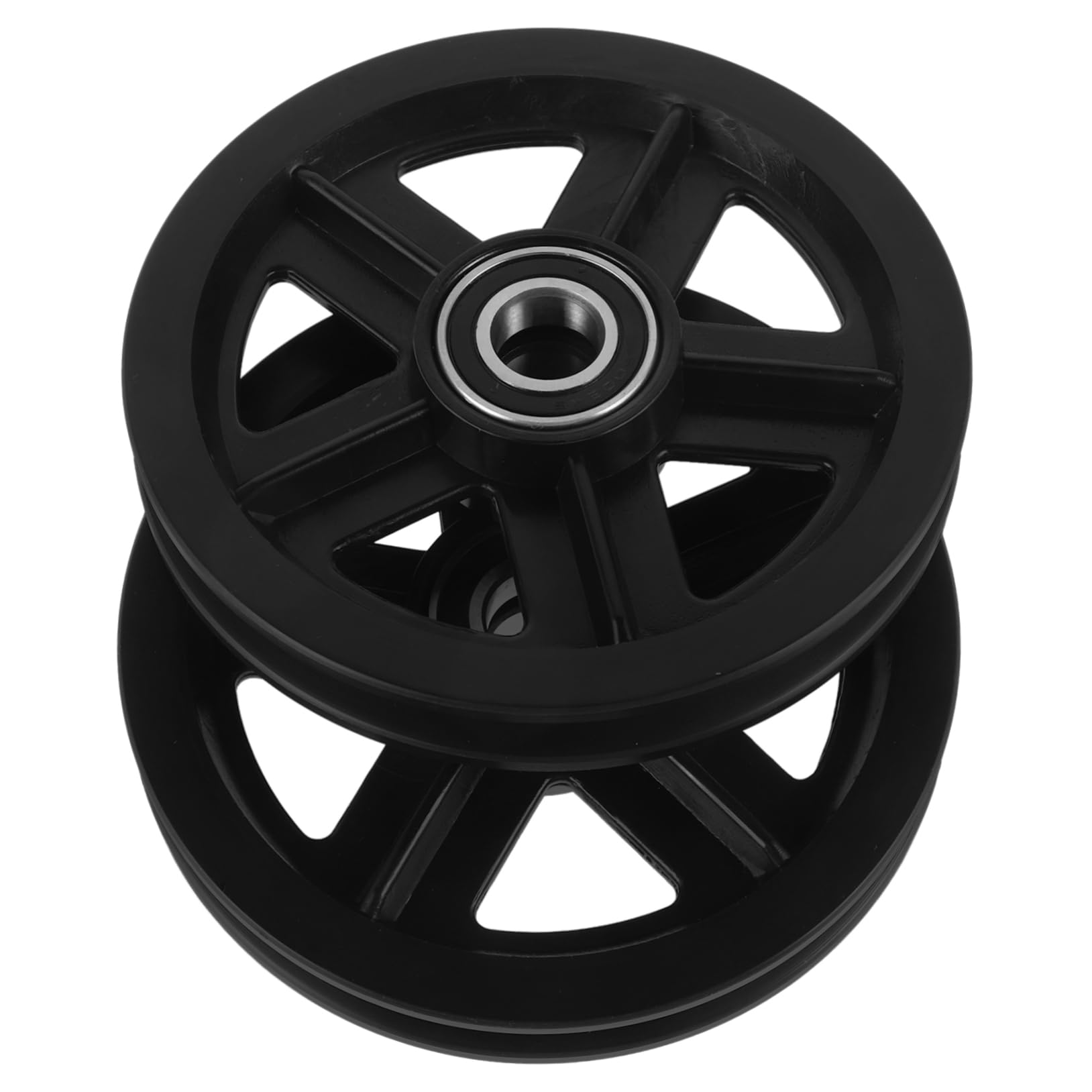 POPETPOP Roue de Porte Coulissante en Pom Stable, Galet de Poulie à Gorge 14,5mm pour Meubles, de Rouleaux pour Rails Coulissants