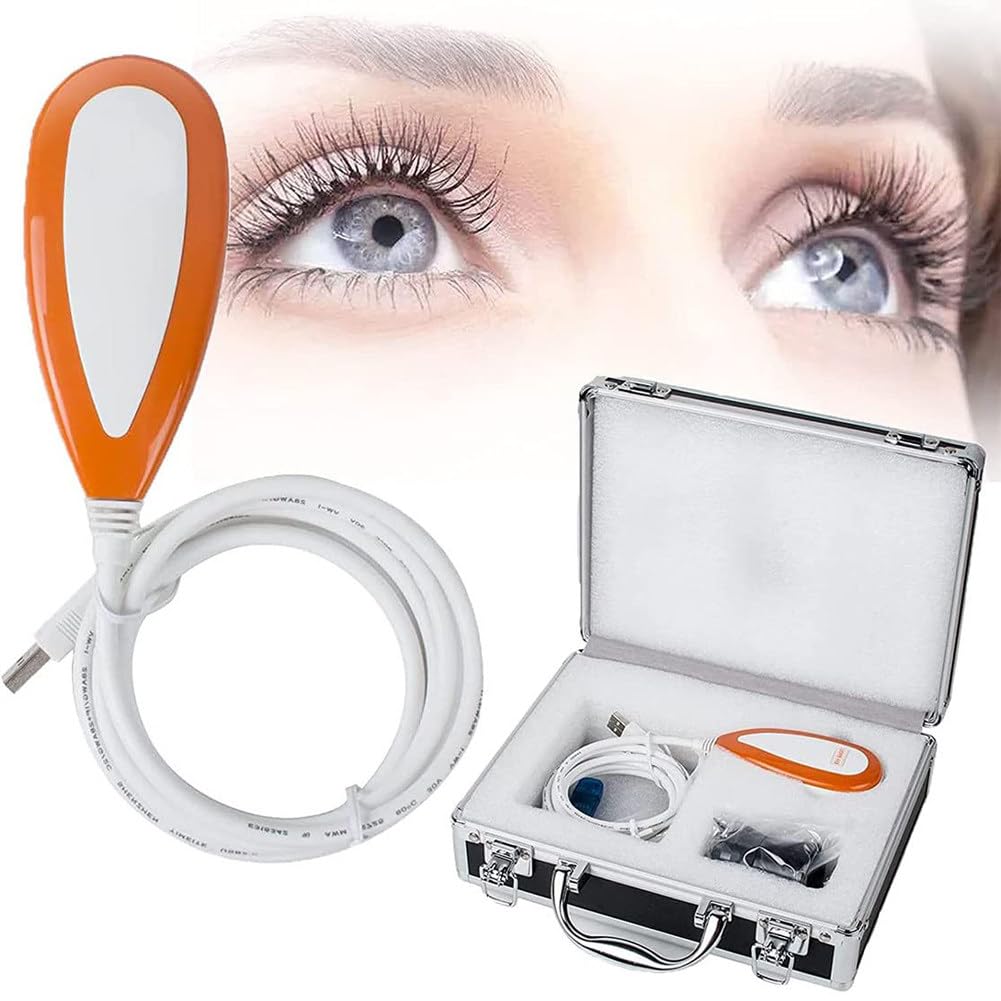 Cámara De Análisis De Iris,Cámara De Iridología con Analizador De Iris USB De 5.0 MP,Irisoscopio USB,Lupa Iris,Cámara Iris Ocular,Cámara Análisis Iris,con Lente Iris 30x Y Software Análisis