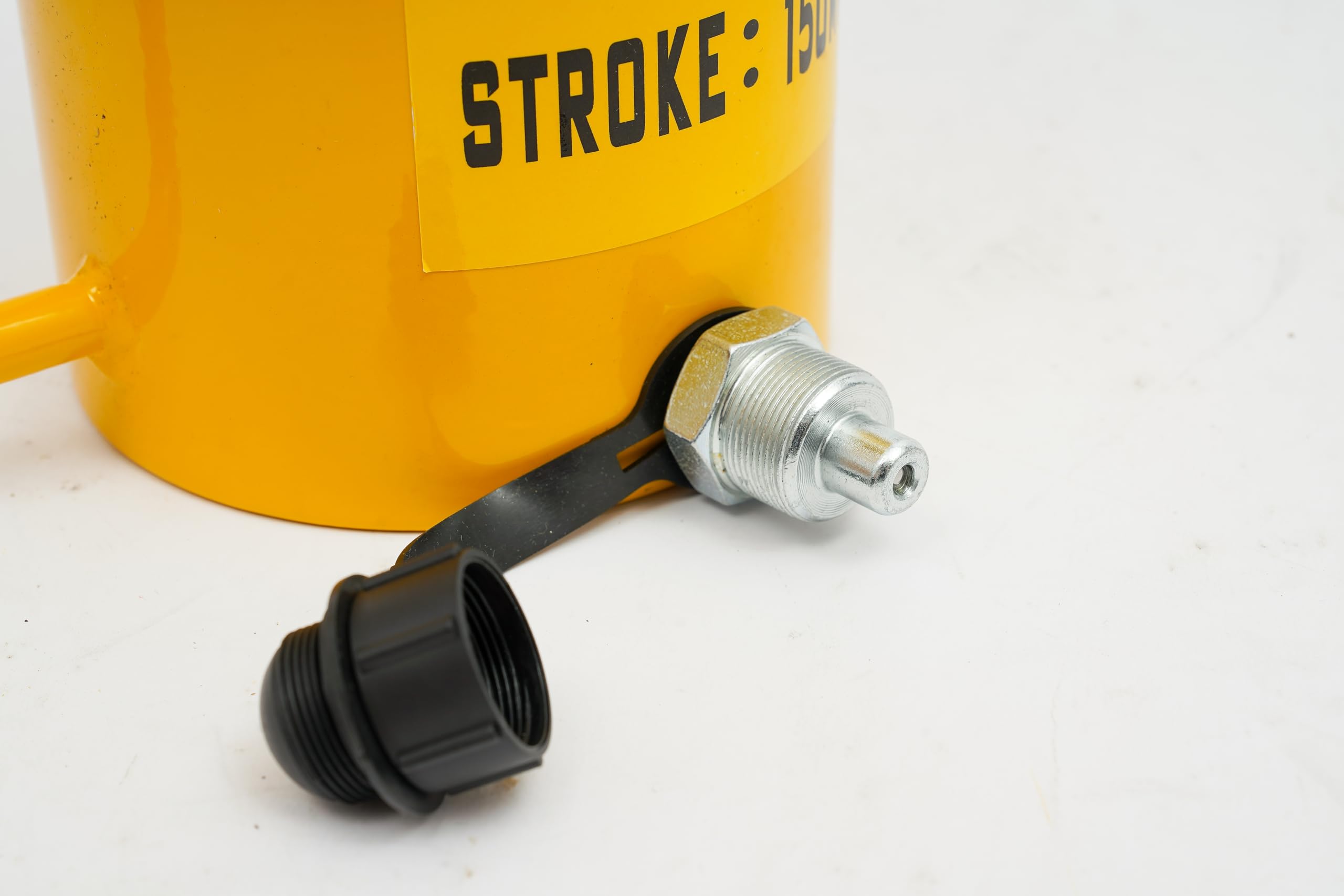 Cric Idraulico 50 Tonnellate Con Pistone Pieno &ndash; Cilindro Telescopico 150mm