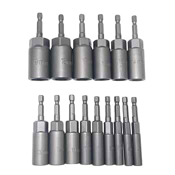 Amazon | 5.5mm～19mm深型ソケットレンチ ナットドライバー