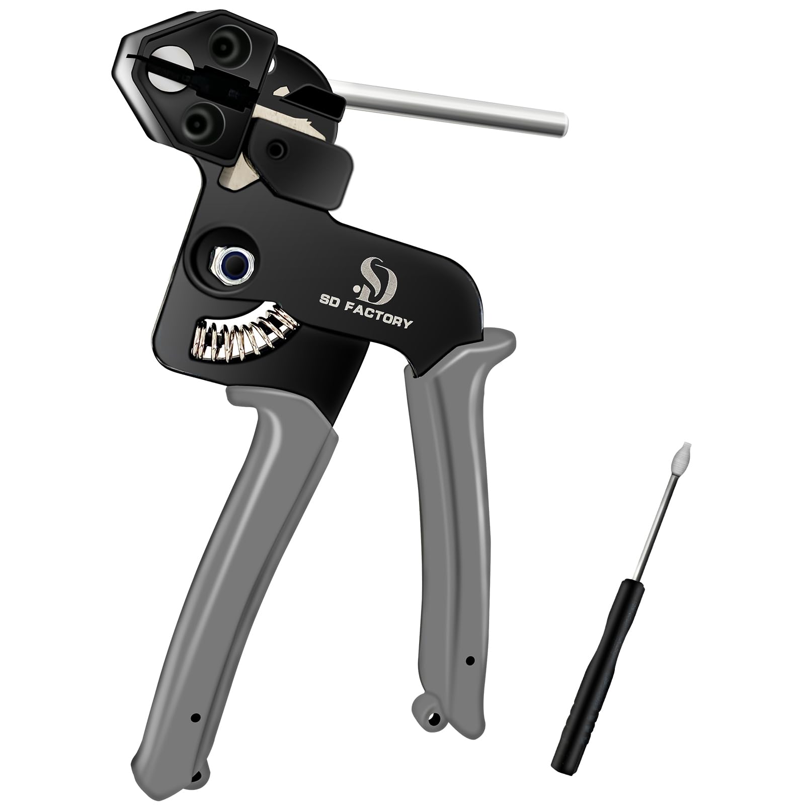 SD FACTORAY Metal Zip ties Stainless Steel Zip Ties Metal Zip Ties Heavy Duty Outdoor For Fastening And Cutting and Industrial Metal Cable Tie Remover (SINGLE-GREY)