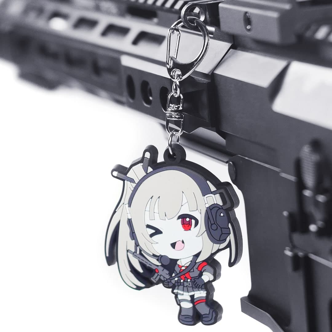 Tactical Anime Girl Waifu Kawaii PVC Keychain Charm