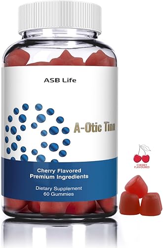 Una gomita de alivio de tinnitus ótica para aliviar el zumbido del oído, vitaminas de venta libre para la salud del oído, con zinc, múltiples