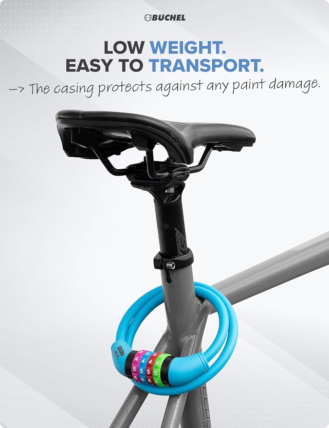 Candado para bicicleta Büchel con combinación para niños miniatura 5