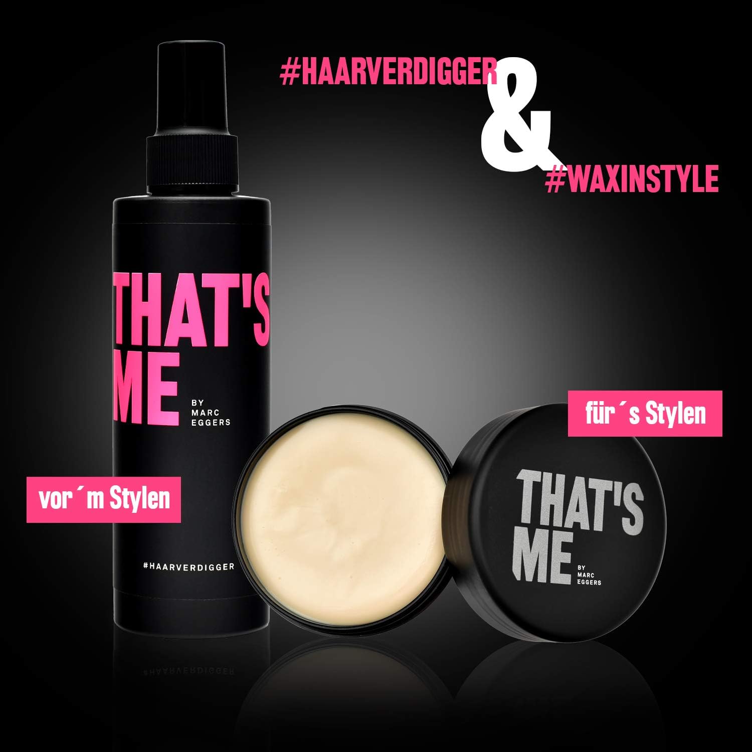 That's ME von Marc Eggers TAHT'S ME Herren-100 ml – Bestes Haarwachs für starken Halt mit Mandelöl – für alle Haartypen, hergestellt mit professionellen Friseuren aus Italien