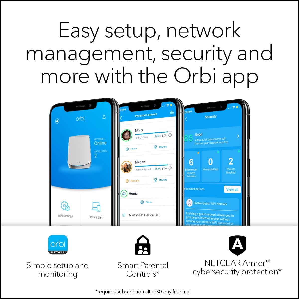 Blасk Frіdау Clеаrаnсе NETGEAR Orbi Whole Home Tri-band Mesh WiFi 6 System (RBK752) – Router with 1 Satellite Extender | Coverage up to 5,000 sq. ft., 40 Devices | AX4200 (Up to 4.2Gbps) TOP оƒƒERS NETGEAR Orbi Whole Home Tri-band Mesh WiFi 6 System (RBK752) – Router with 1 Satellite Extender | Coverage up to 5,000 sq. ft., 40 Devices | AX4200 (Up to 4.2Gbps)